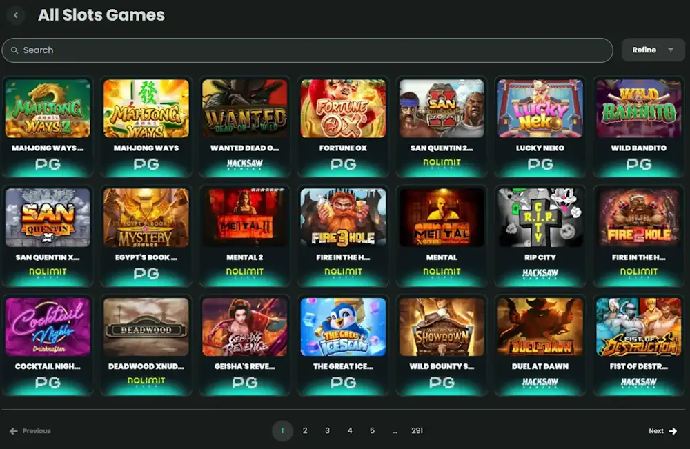 Deutsches Online-Casino: Pragmatic Play, Play'n GO, NetEnt, Evolution — 1.200+ Slots, SOFORT und Trustly ab Tag eins